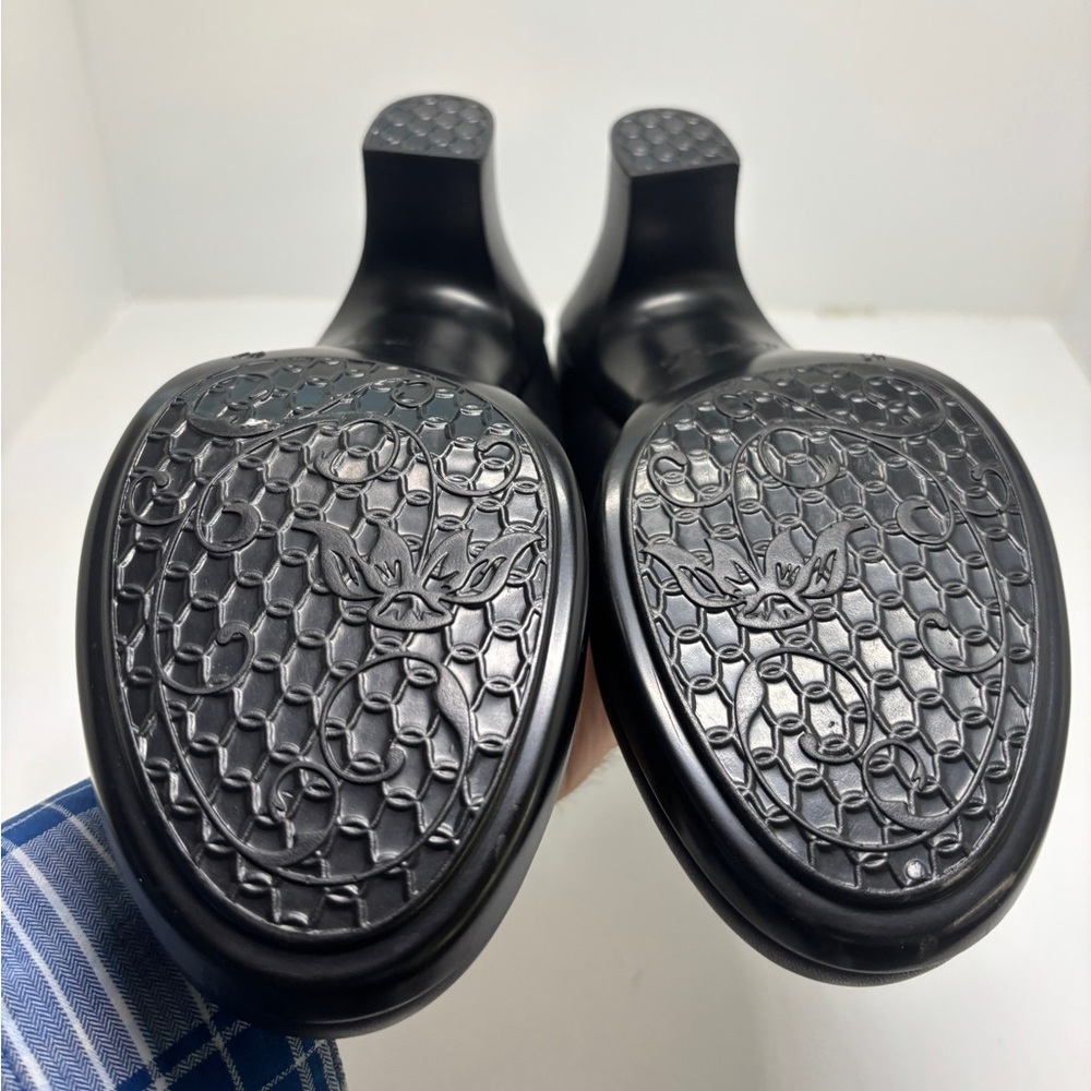 Dansko Black Mary Jane Heels Leather Comfort Pumps Women’s 41 - Picture 9 of 12